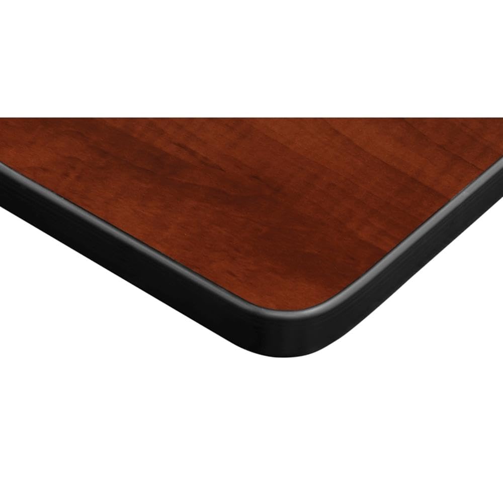 30" Square Mobile Table with 4 Blue Stackable Chairs T520