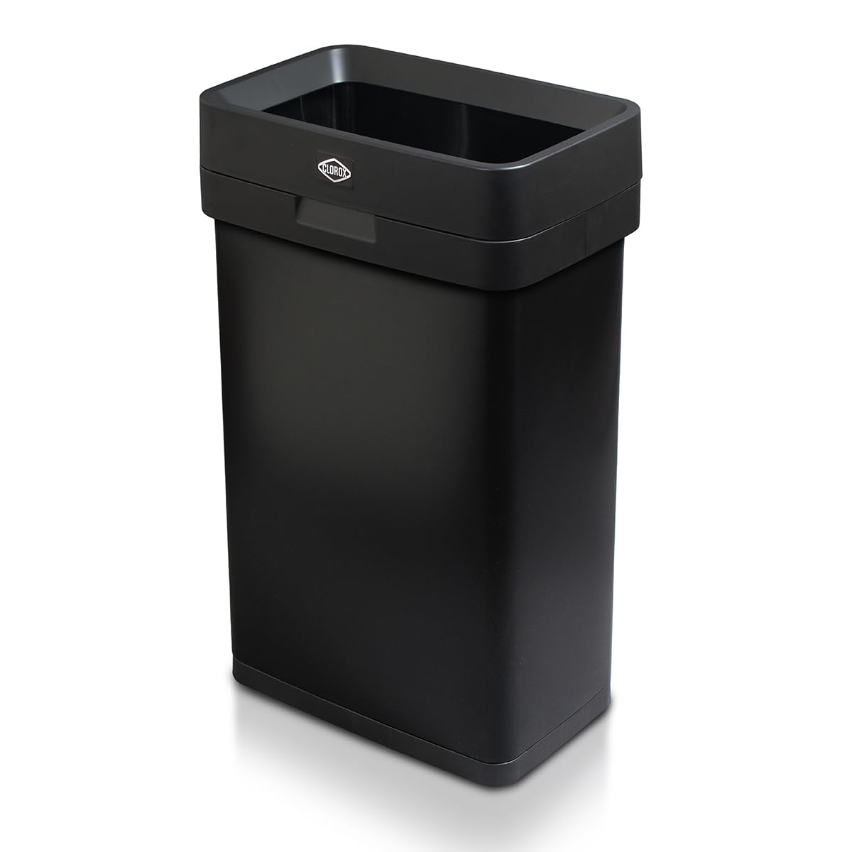 Slim Open Top Stainless Steel Trash Can, Matte Black, 13 Gal / 50L E307