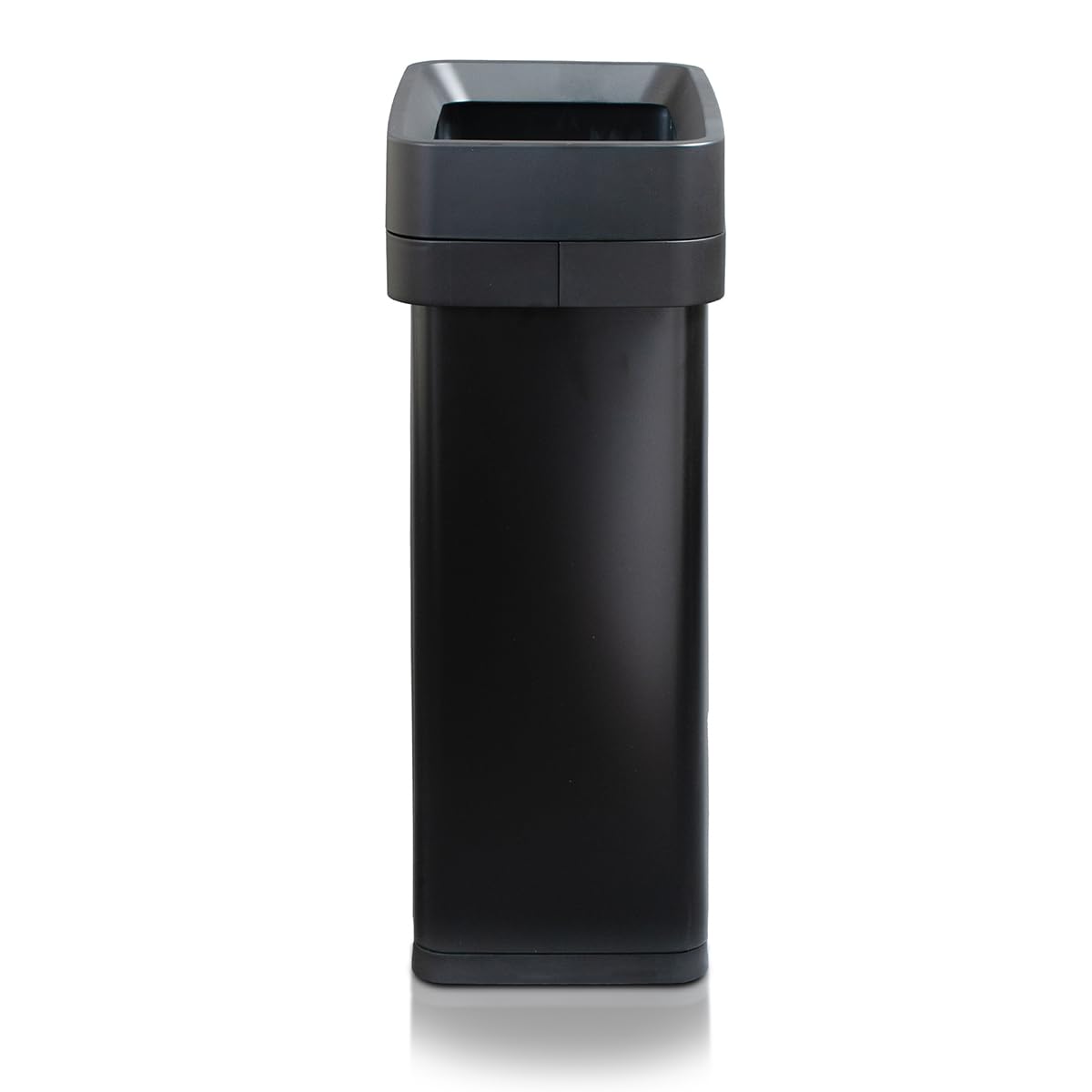 Slim Open Top Stainless Steel Trash Can, Matte Black, 13 Gal / 50L E307