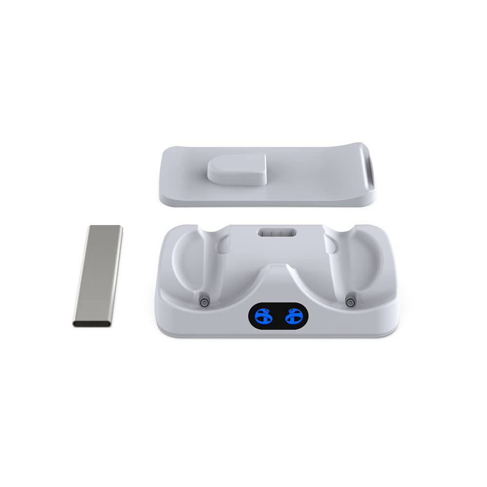 White Multifunctional Controller Charging Station with LED and Headset Holder F48307