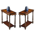Set of 2 Cherry Chairside Table D9151