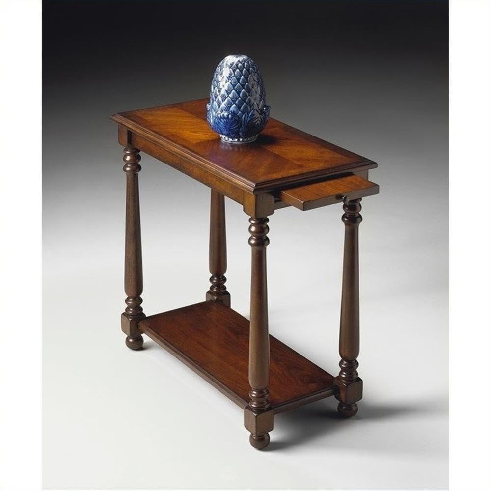 Set of 2 Cherry Chairside Table D9151