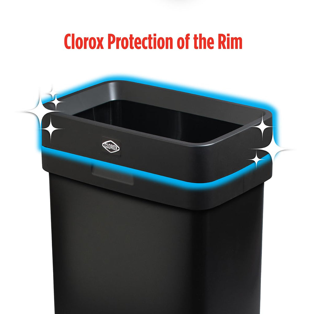 Slim Open Top Stainless Steel Trash Can, Matte Black, 13 Gal / 50L E307