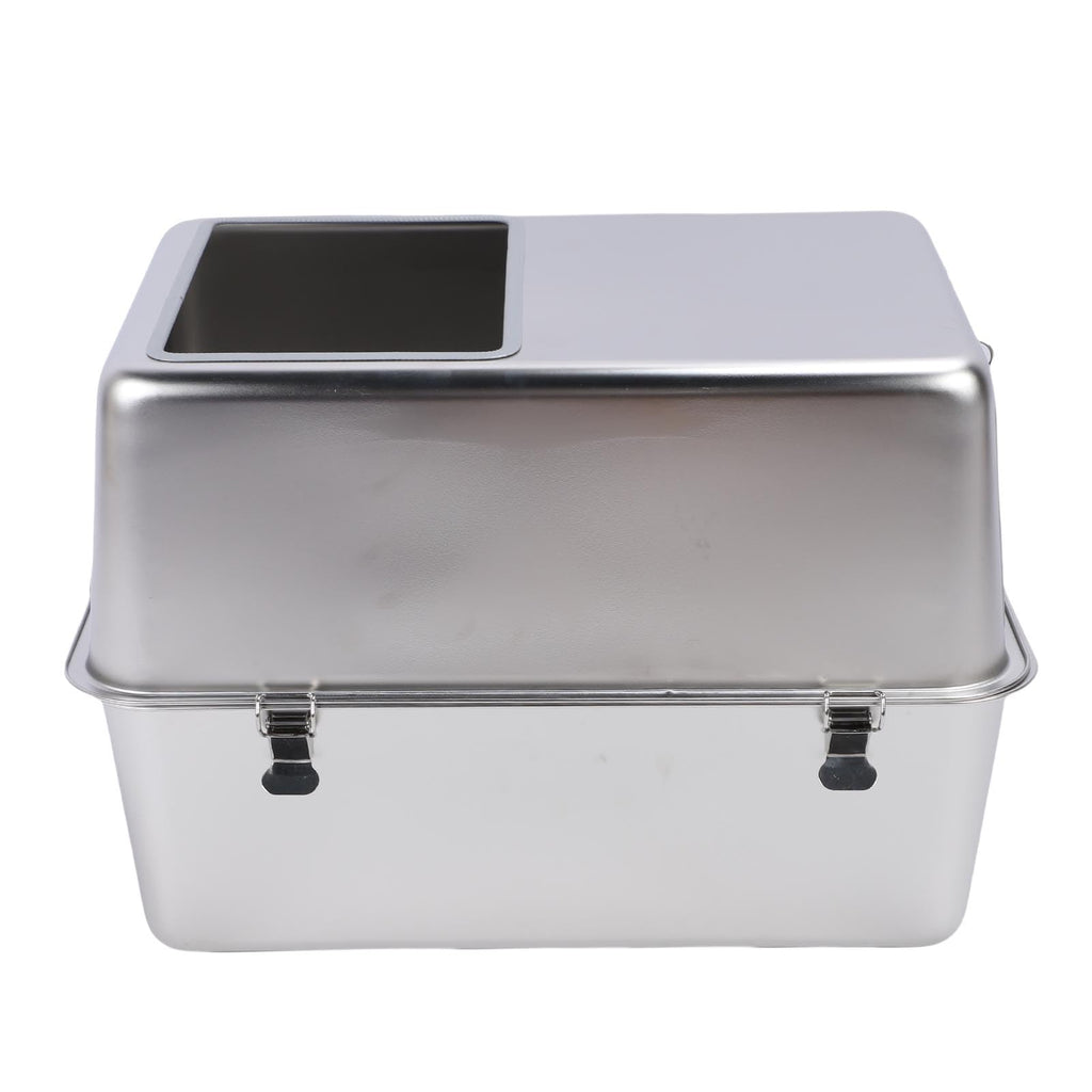Enclosed Stainless Steel Top Entry Cat Litter Box with Scoop P1656