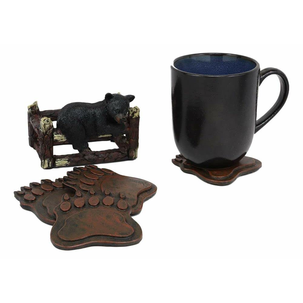 Black Bear Coaster Set of 4 U410623