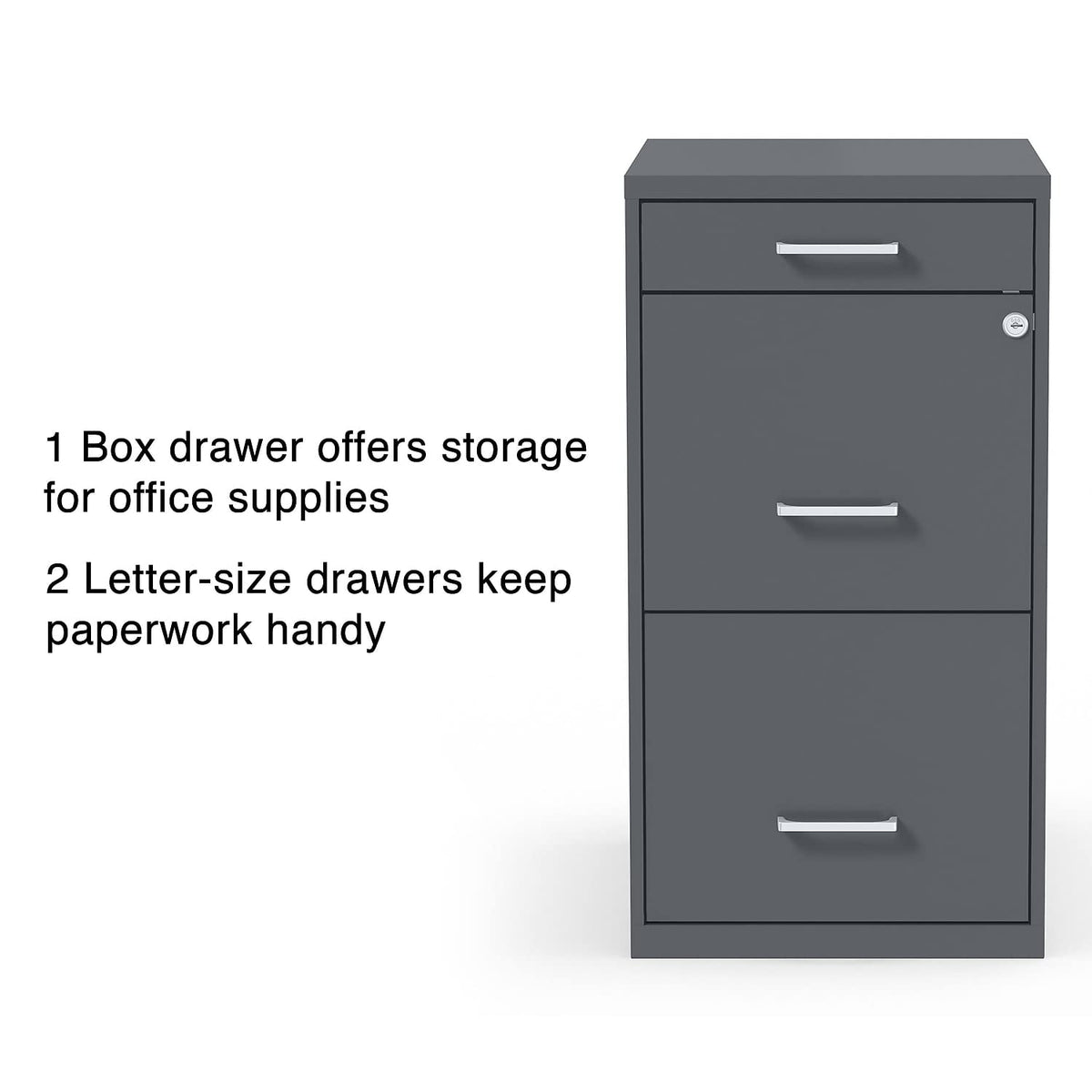 3 Drawer Letter Size Lockable File Cabinet I2894