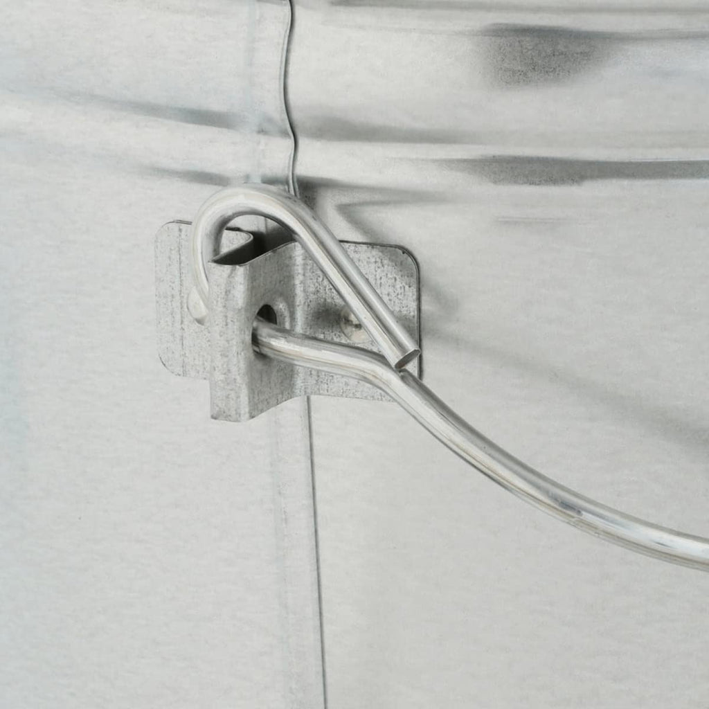 6 Gallon Galvanized Steel Locking Trash Can X5666