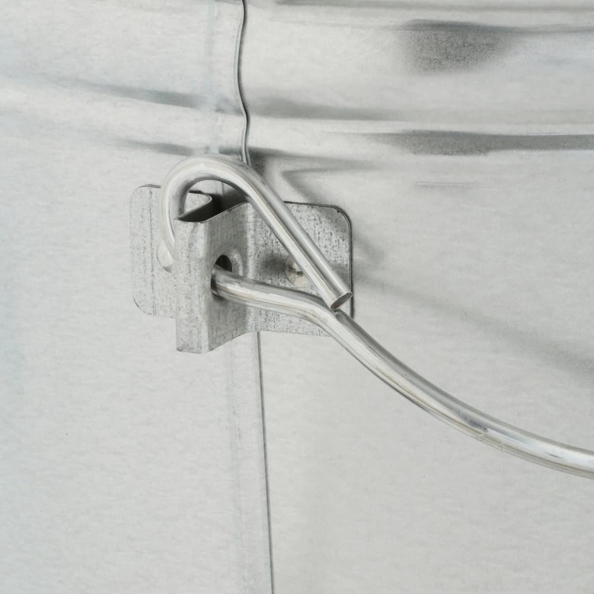 6 Gallon Galvanized Steel Locking Trash Can X5666