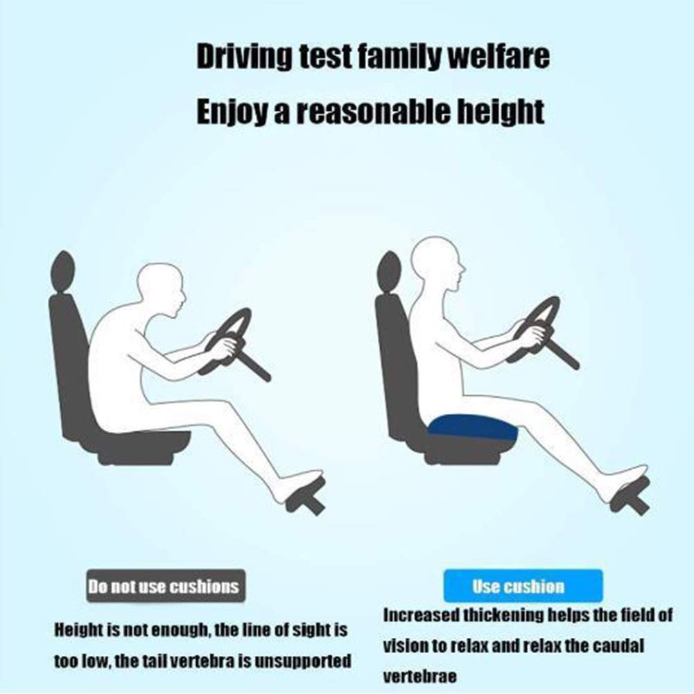 Black Breathable Mesh Car Booster Seat Cushion X58947