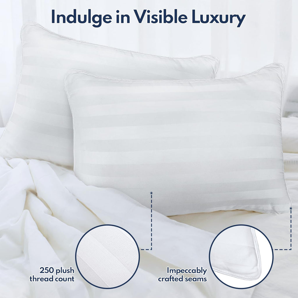 King Pillows Set of 2 Cooling Down Alternative Medium Firm D302326