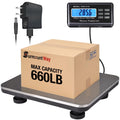 Heavy Duty Shipping Scale 660lbs Stainless Platform F1232