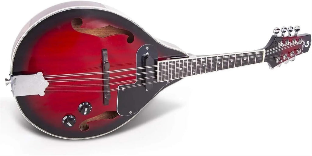 Red Sunburst Mahogany Wood Acoustic Electric Mandolin Z6616