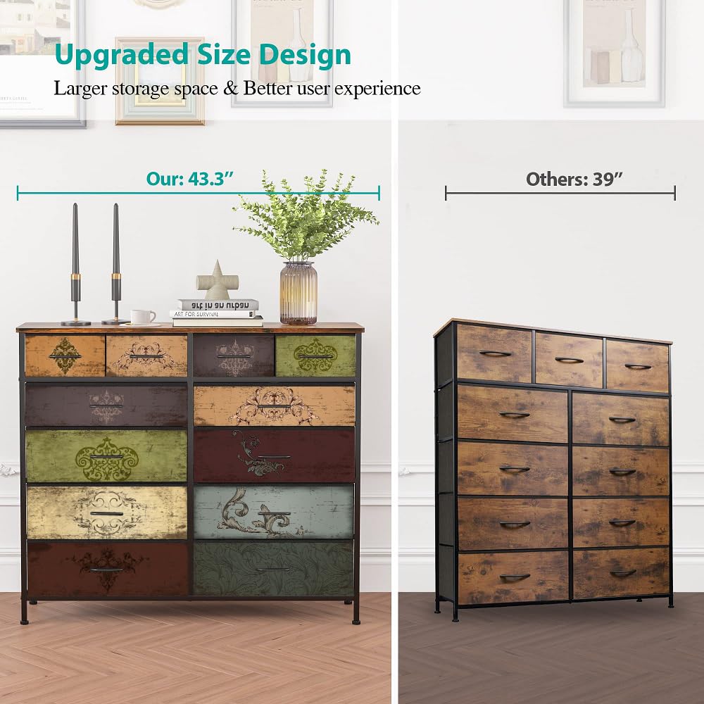 12 Drawer Fabric Dresser N43873