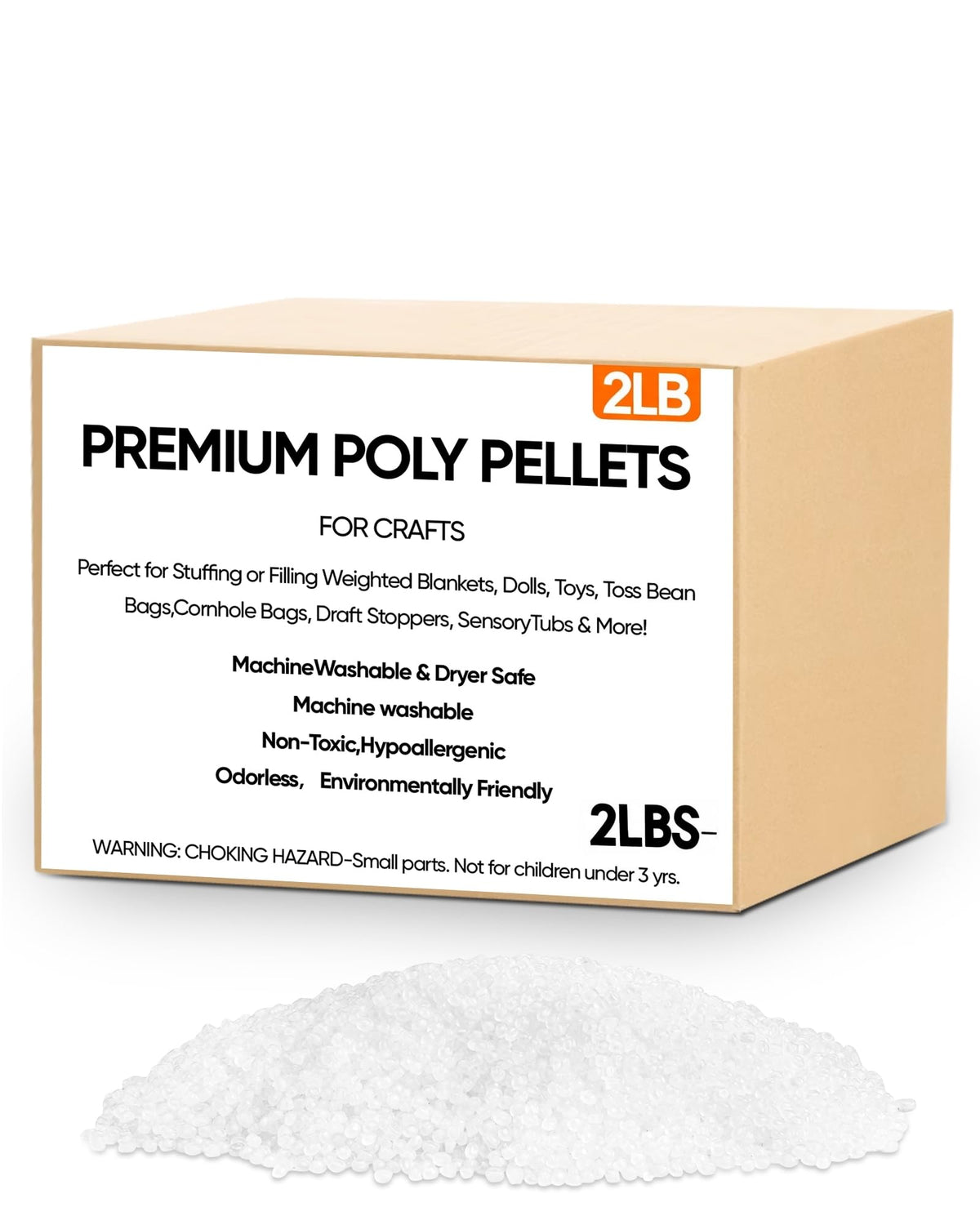 2 lb Poly Pellets Weighted Stuffing Beads Y735