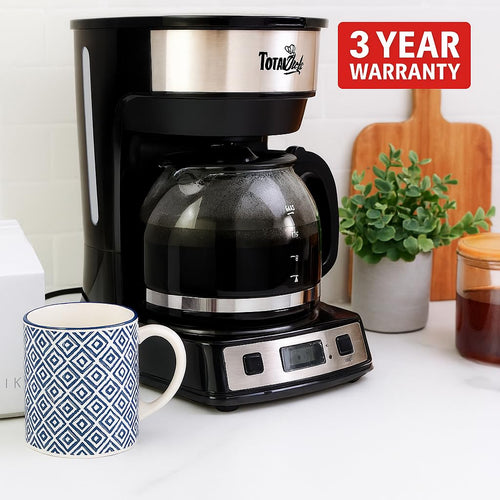 12-Cup Programmable Drip Coffee Maker with Glass Pot T4703