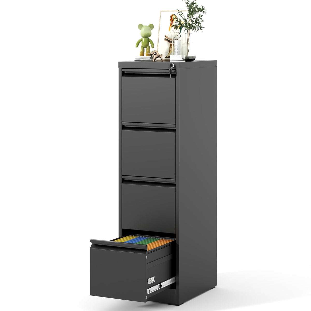 4 Drawer Metal File Cabinet with Lock I5021
