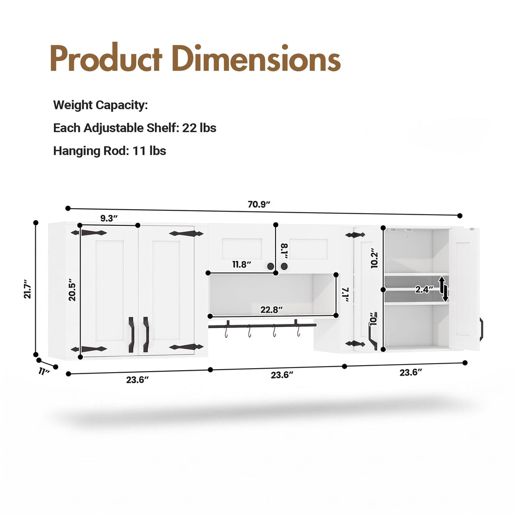 Wall Mounted Laundry Room Cabinet Set B43010