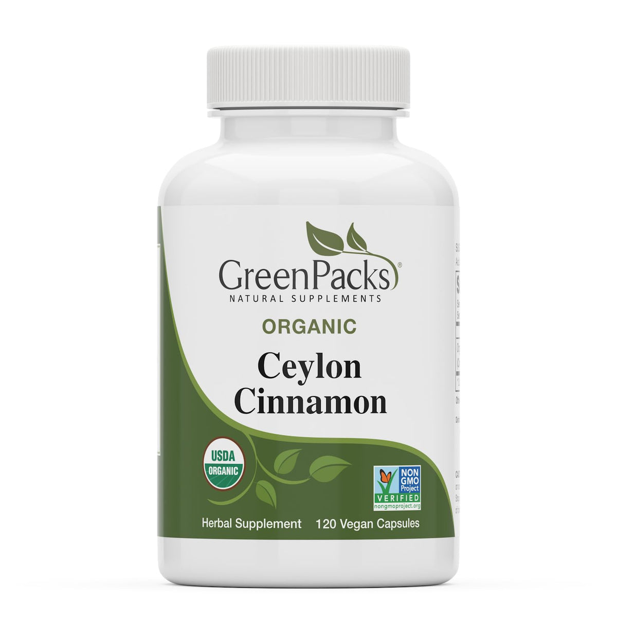 Organic Ceylon Cinnamon Supplement, 120 Capsules I9926
