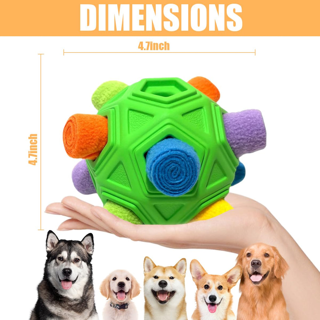Interactive Puzzle Dog Toys Slow Feeder with Squeaky Carrot Toy X334