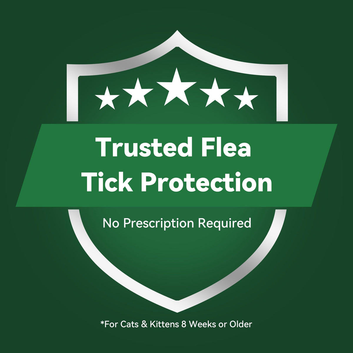 Cat Flea and Tick Treatment 6-Month Supply V2528