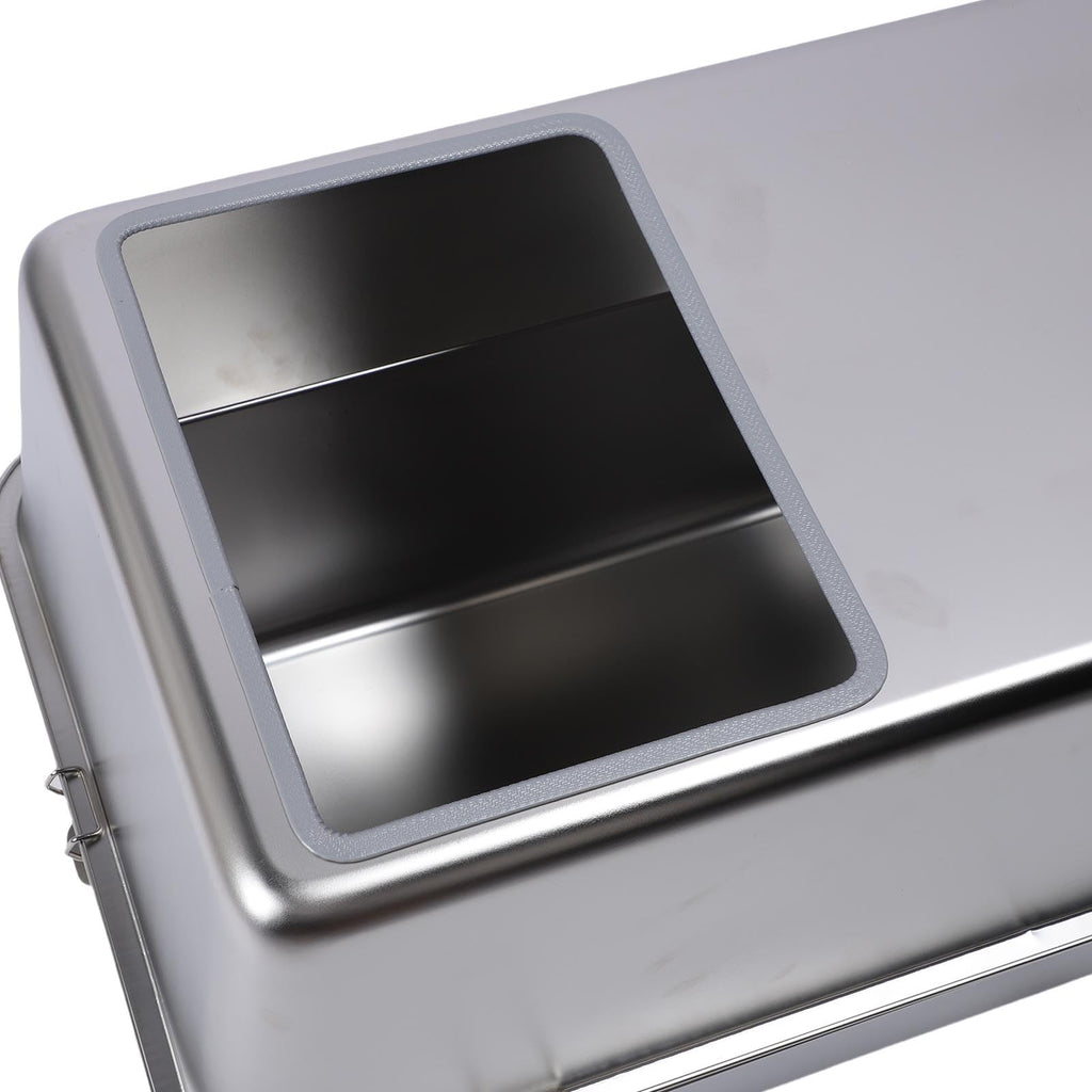 Enclosed Stainless Steel Top Entry Cat Litter Box with Scoop P1656