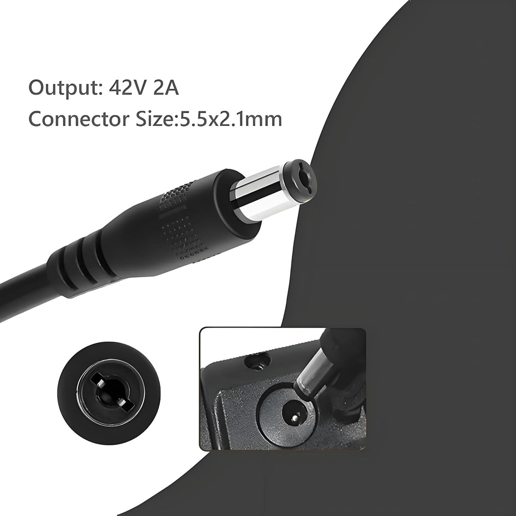 42V 2A Charger for 36V Lithium Battery 5.5mm x 2.5mm R8567