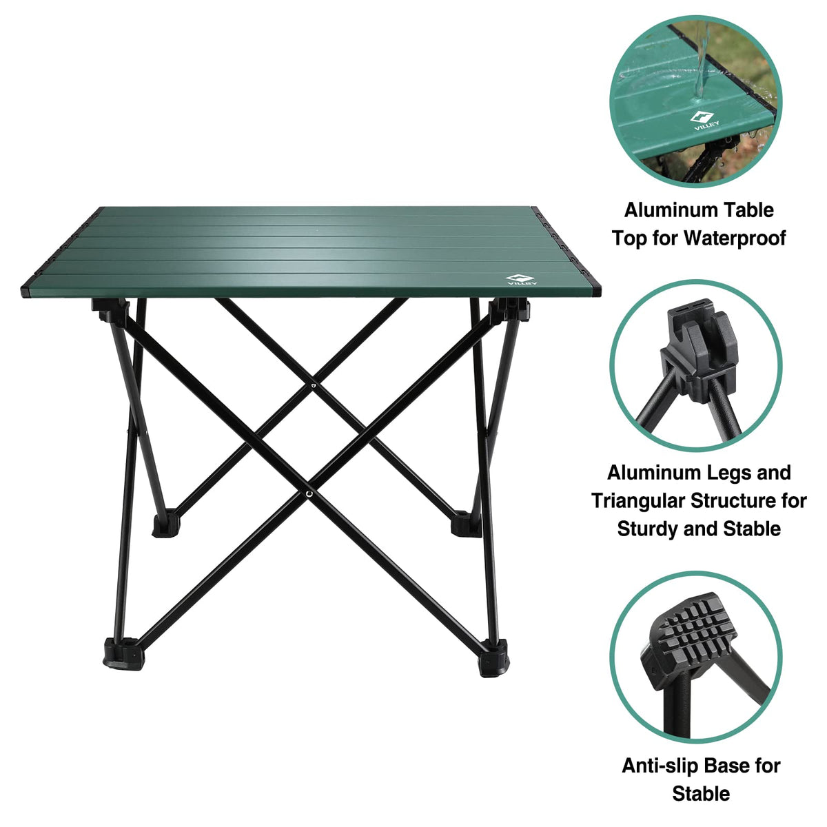 Ultralight Aluminum Folding Camping Table X12510