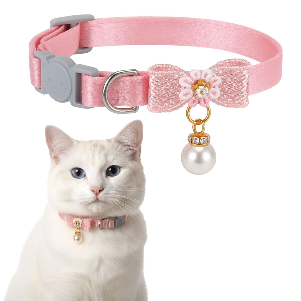 Adjustable Pink Breakaway Cat Collar O9382