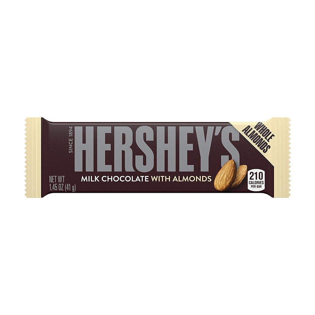 Chocolate Candy Bar with Almonds, 36 Count J23887