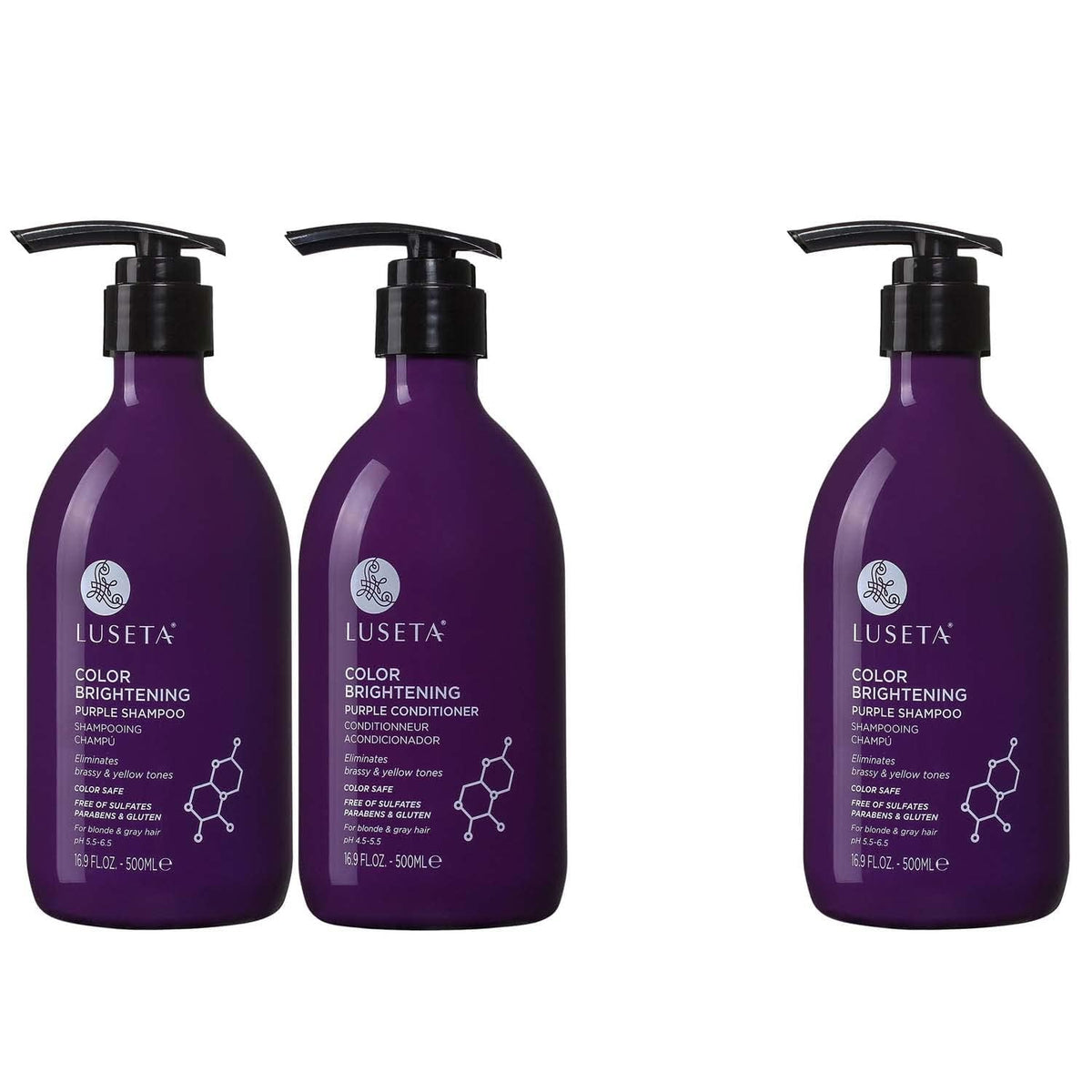 Purple Shampoo & Conditioner Set 16.9 oz Z453