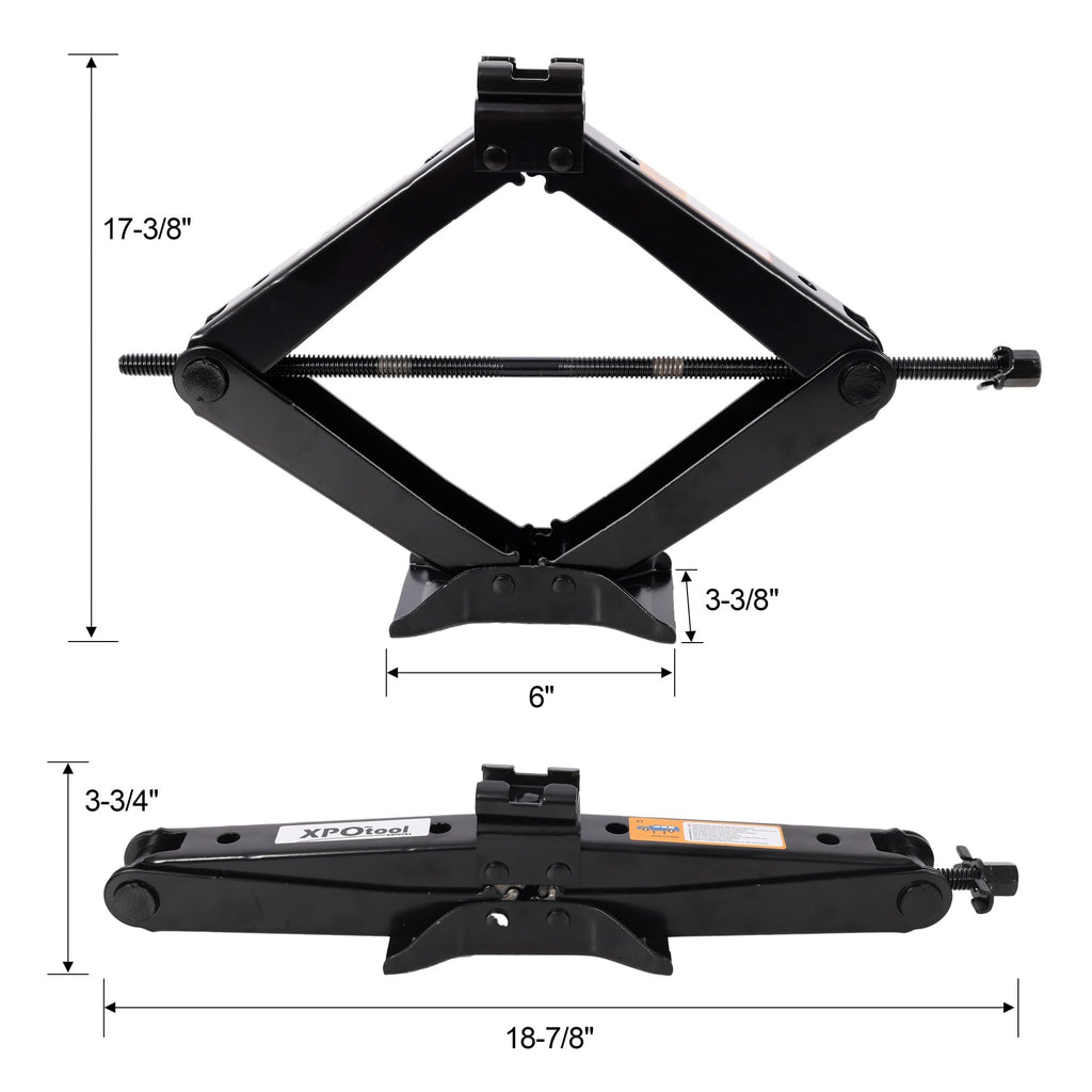 3 Ton Scissor Car Jack Kit with Wrench B8694