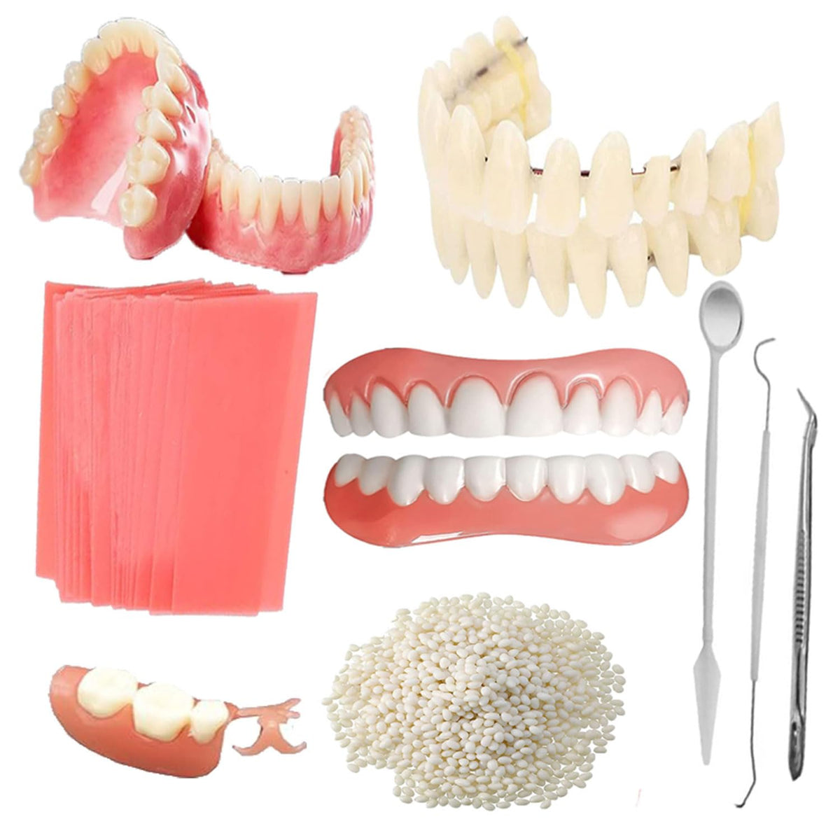 DIY Denture Making Kit with Tool Kit and Temporary Teeth V943815