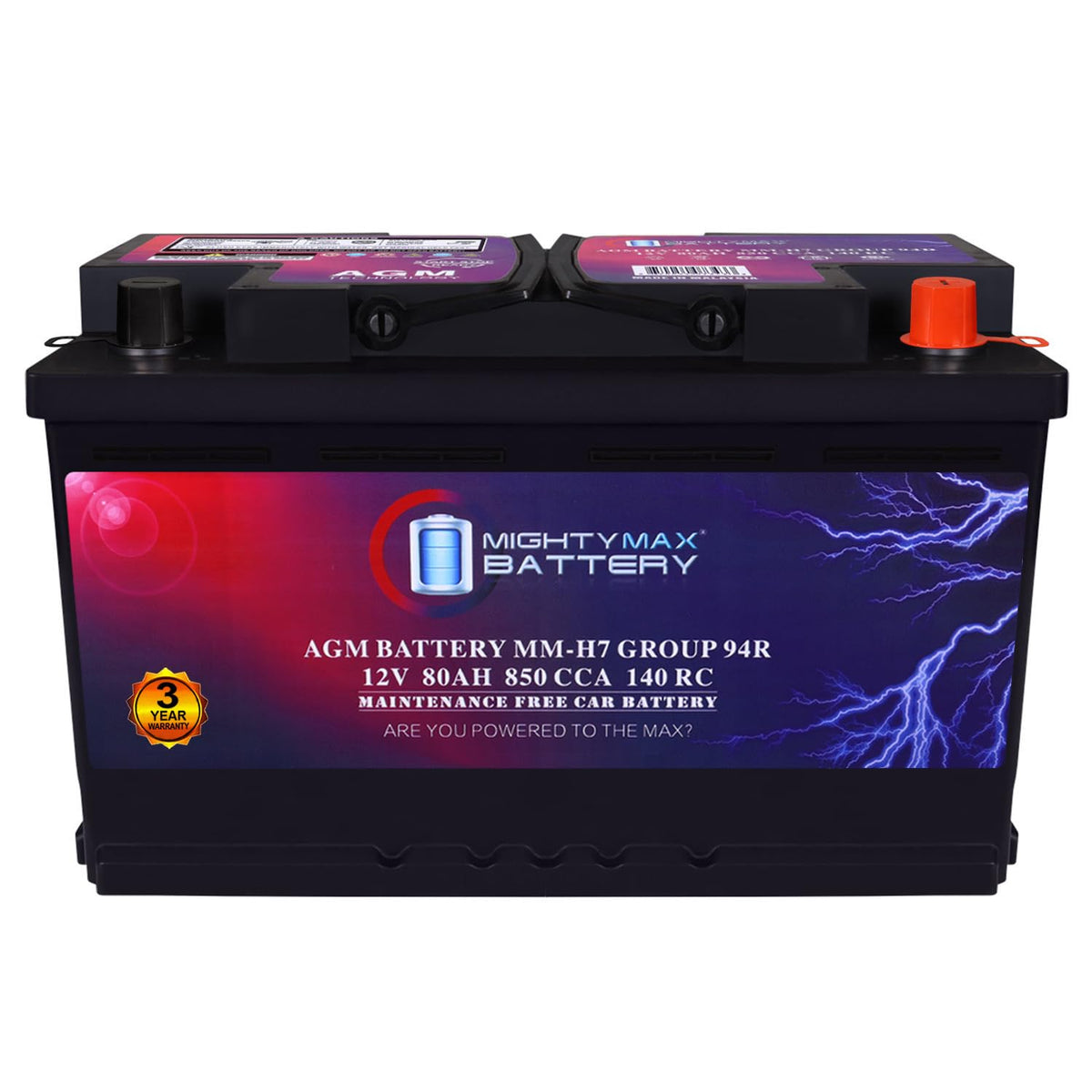 12V 80AH 850 CCA Replacement Battery S721