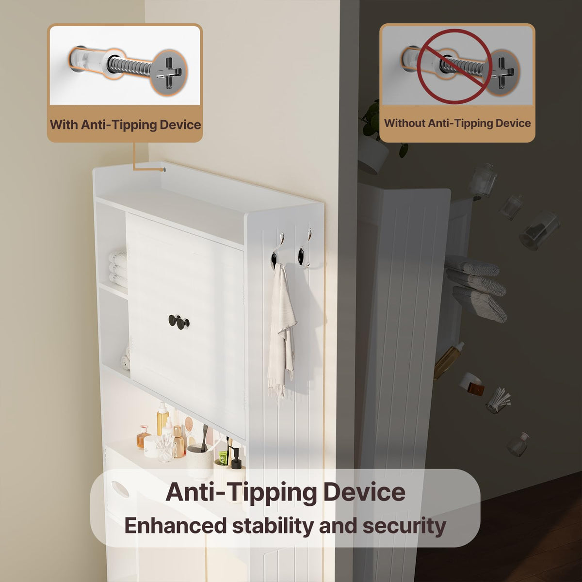 Over The Toilet Storage Cabinet T9911