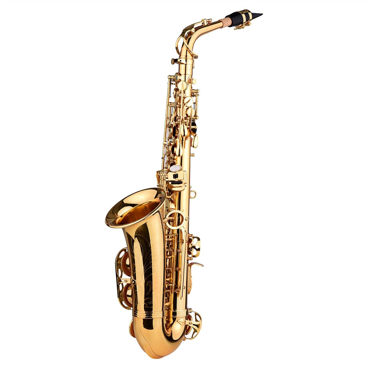 E Flat Alto Saxophone Brass Gold Lacquer V541