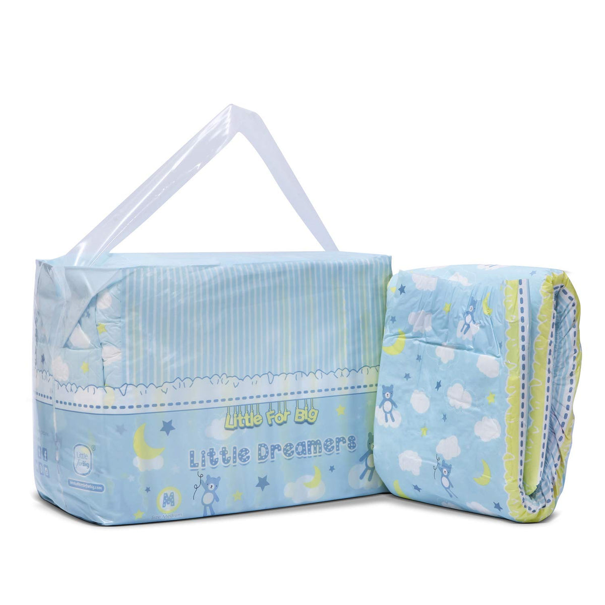 Adult Printed Diaper 10 Pieces Medium X8409
