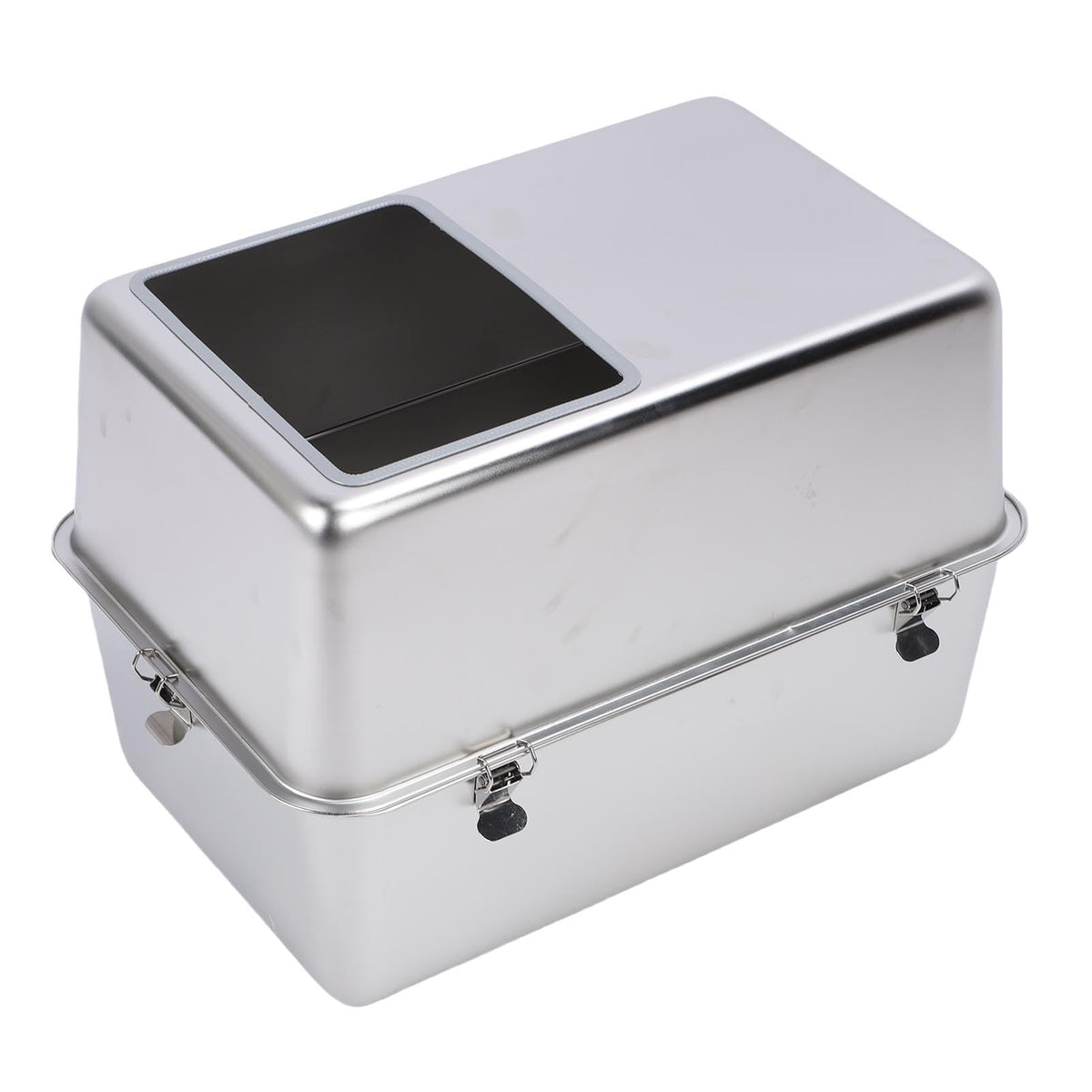 Enclosed Stainless Steel Top Entry Cat Litter Box with Scoop P1656