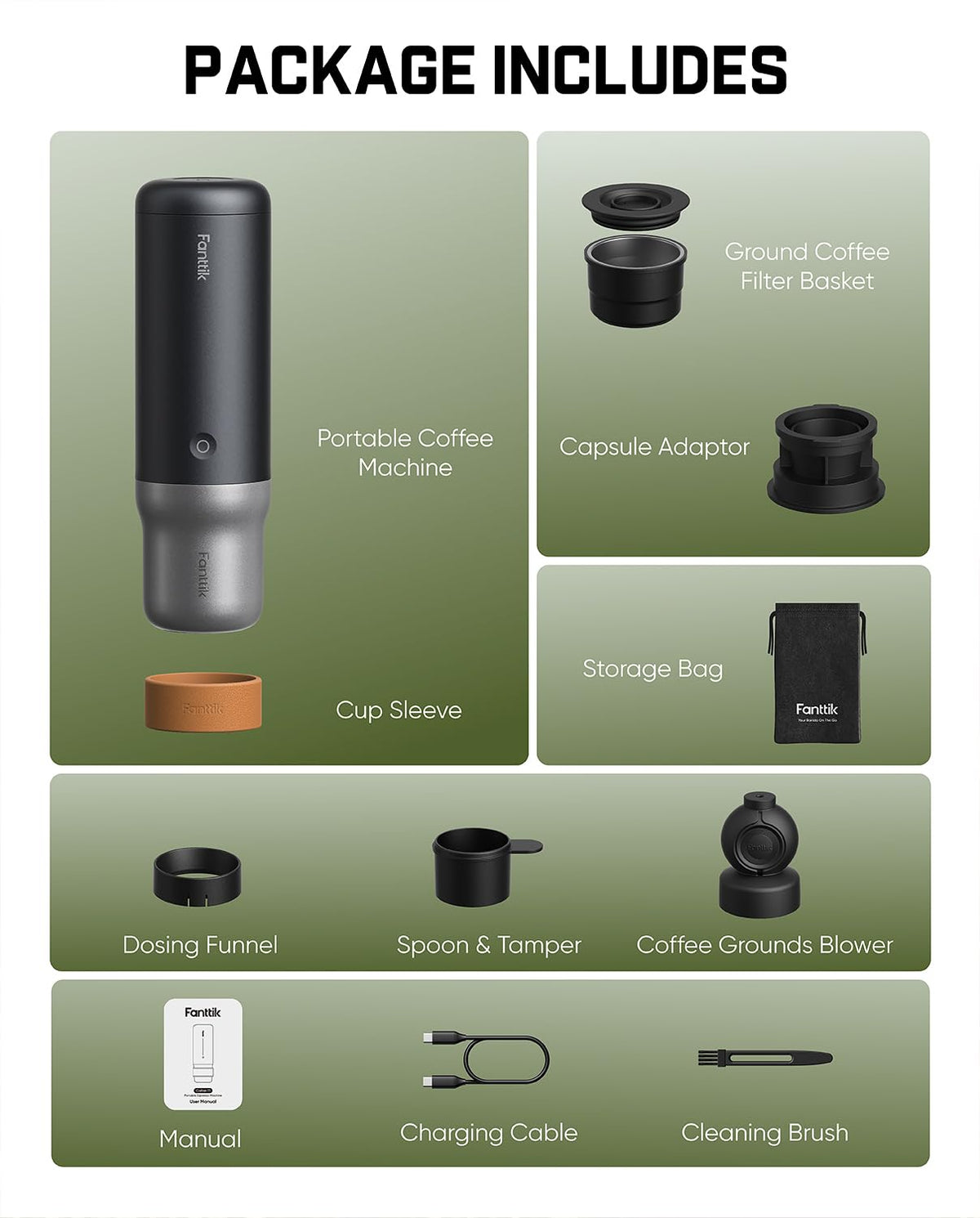 Portable Espresso Maker with USB-C B9139