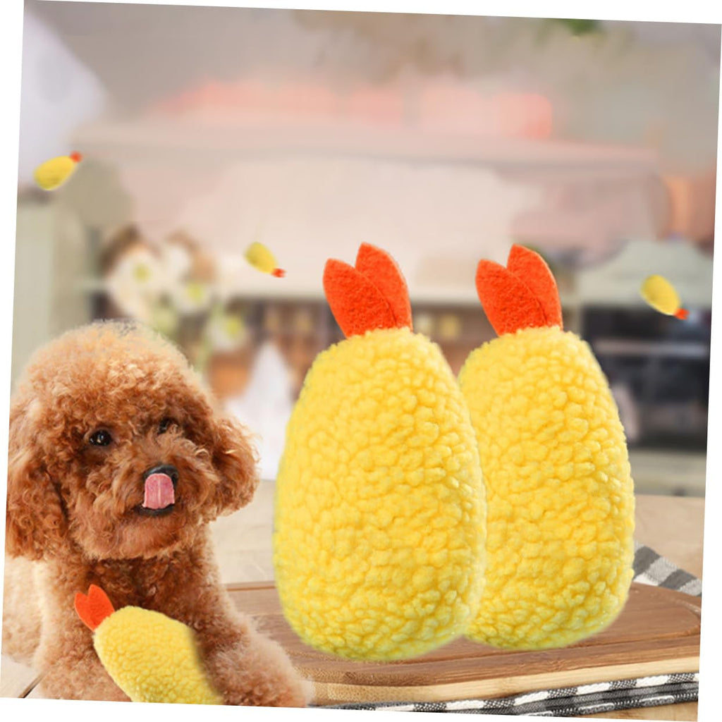 2 Pack Plush Squeaky Dog Toy Y7137