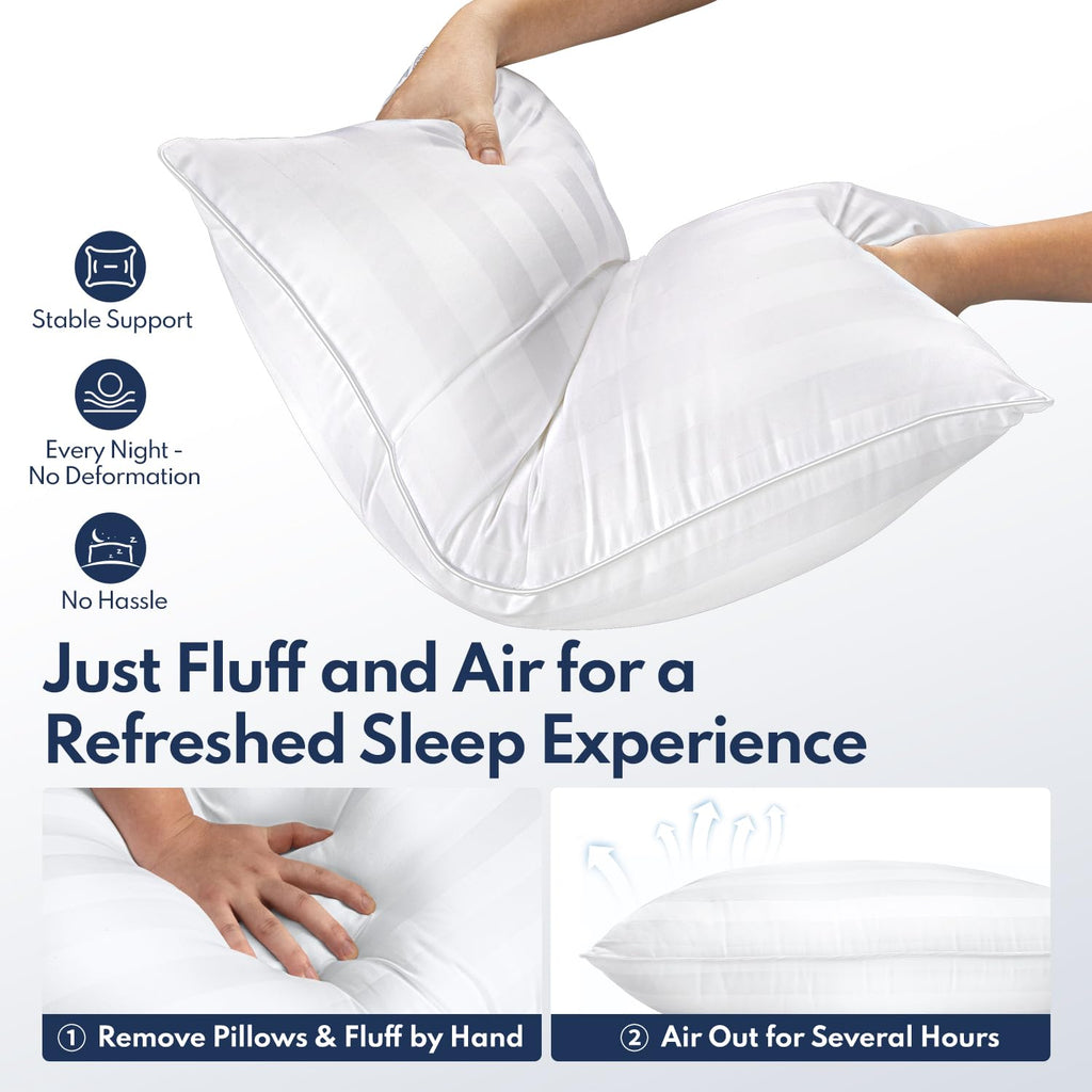 King Pillows Set of 2 Cooling Down Alternative Medium Firm D302326