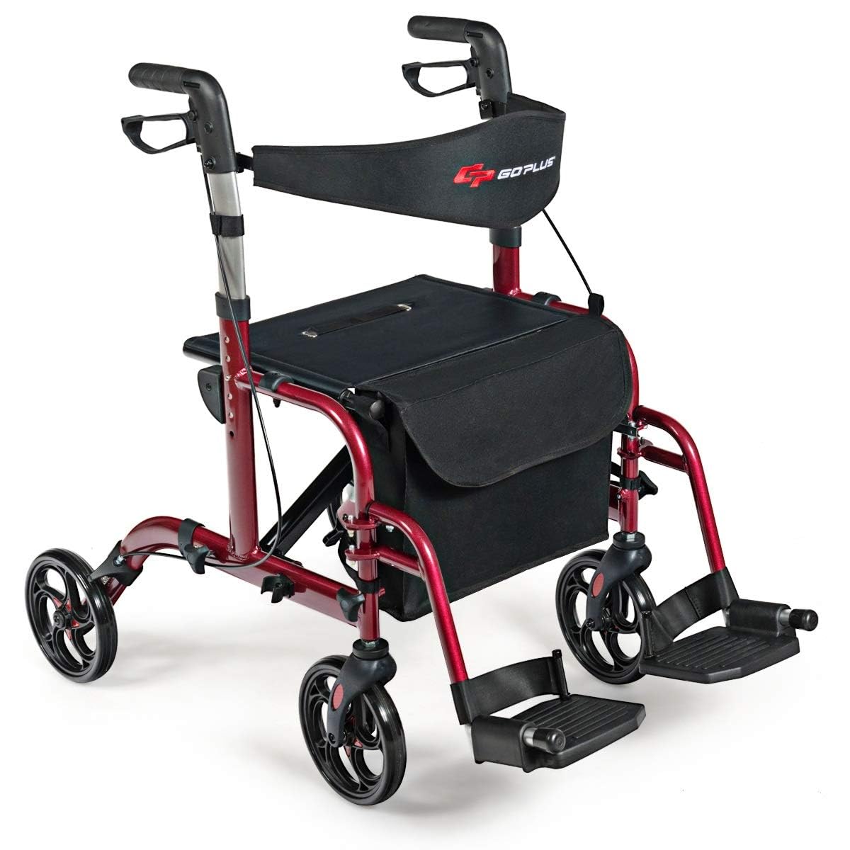 2 in 1 Folding Rollator Walker with Seat G40138