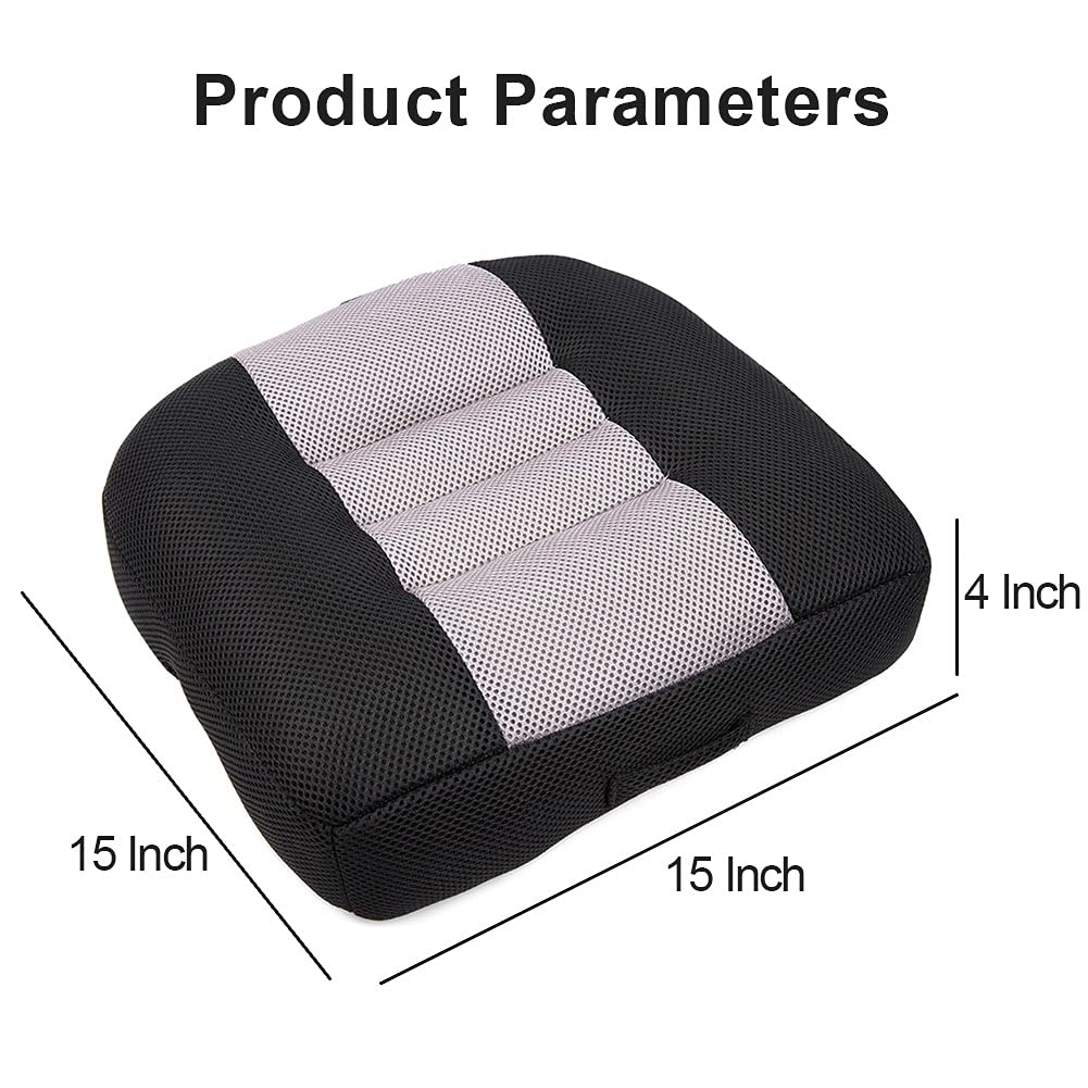 Black Breathable Mesh Car Booster Seat Cushion X58947