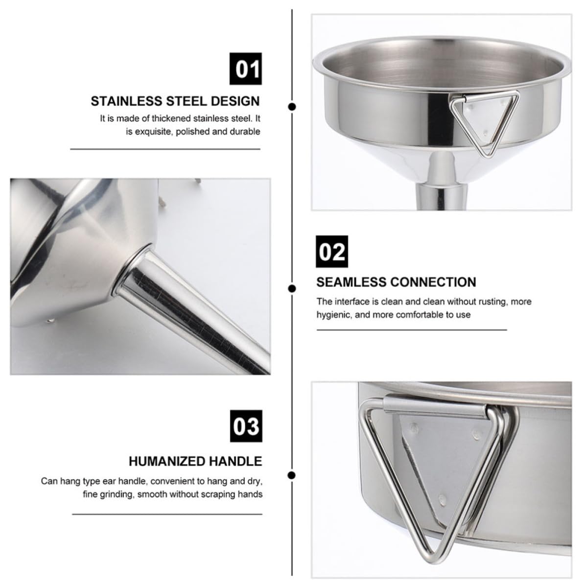 Stainless Steel Funnel Set V735