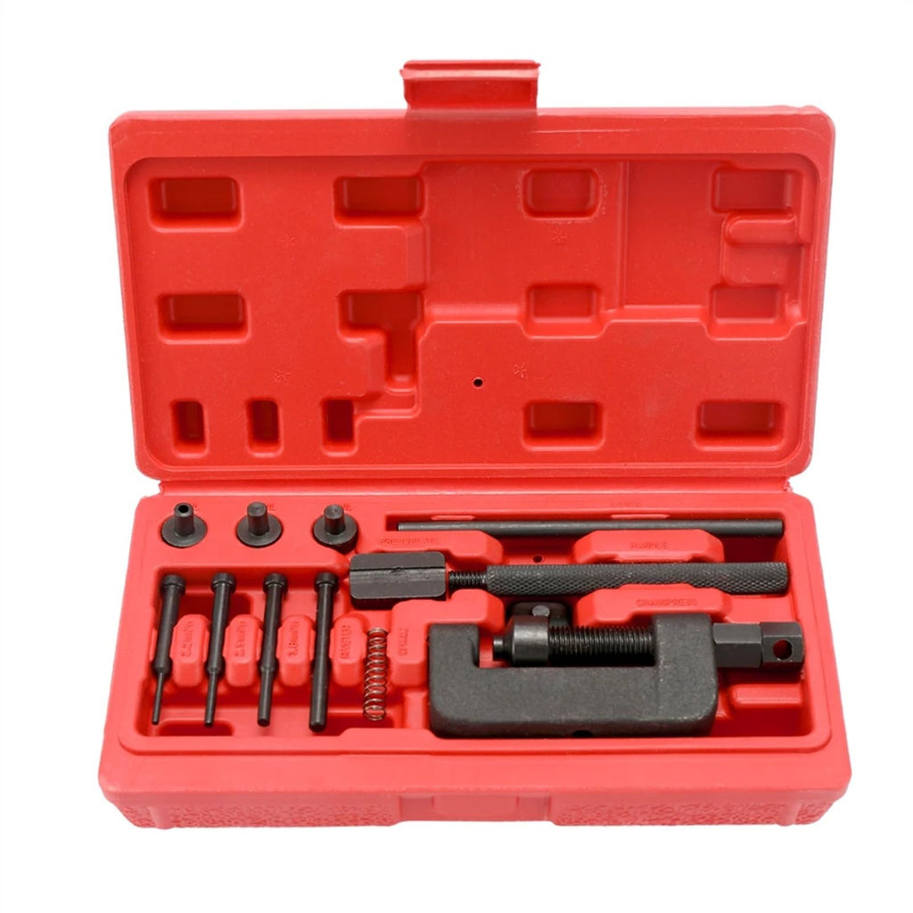 Motorcycle Bike Chain Breaker Riveter Tool Set with Carry Box Y2876