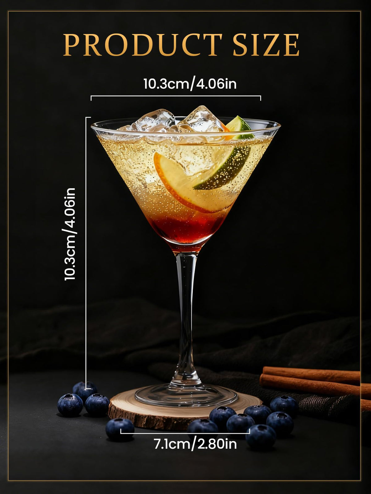5 oz Crystal Cocktail Glasses Set of 6 S8708