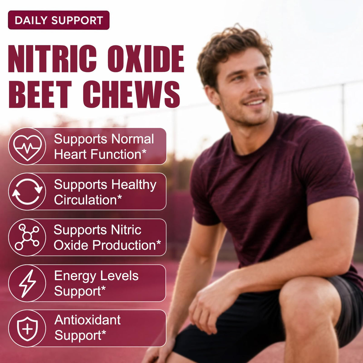 Beet Root Chews with CoQ10, Mixed Berry, 90 Ct X5022