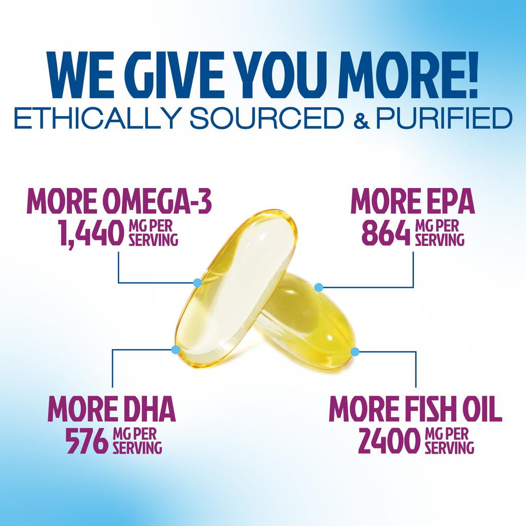 Omega 3 Fish Oil 2400mg Softgels T26173