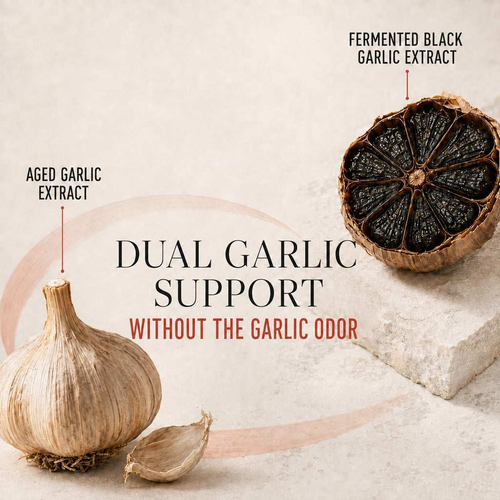 Aged Garlic Extract & Fermented Black Garlic Extract Softgels L5132