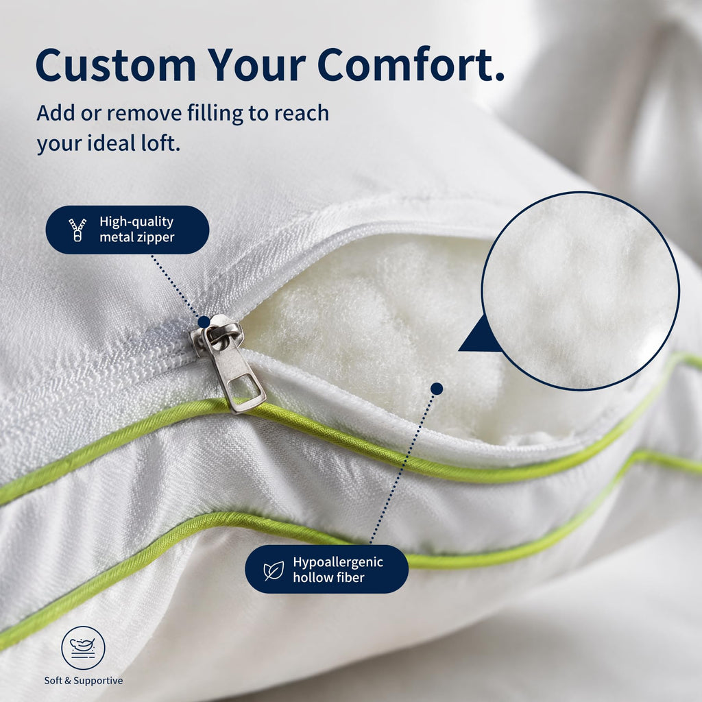 King Size Down Alternative Bed Pillows Set of 2 M16651