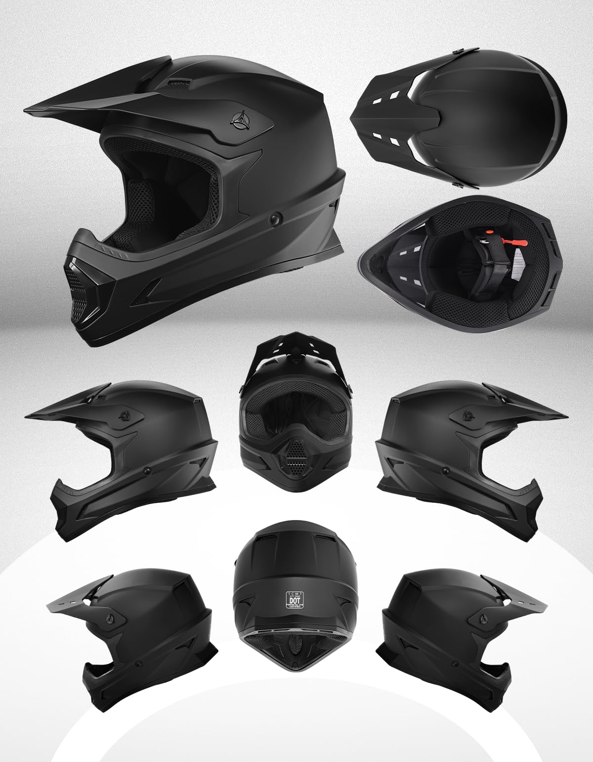 Kids DOT Approved Full Face Motocross Helmet P43383
